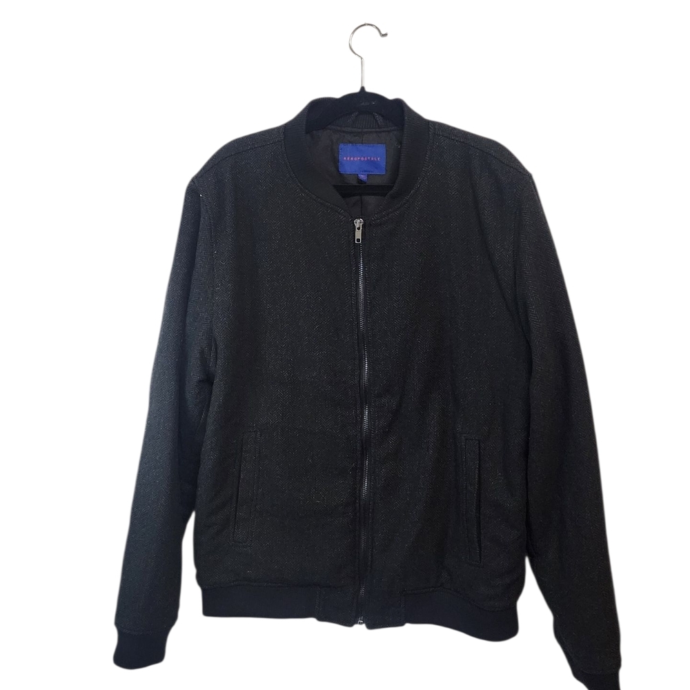 Aeropostale Black Bomber Jacket
